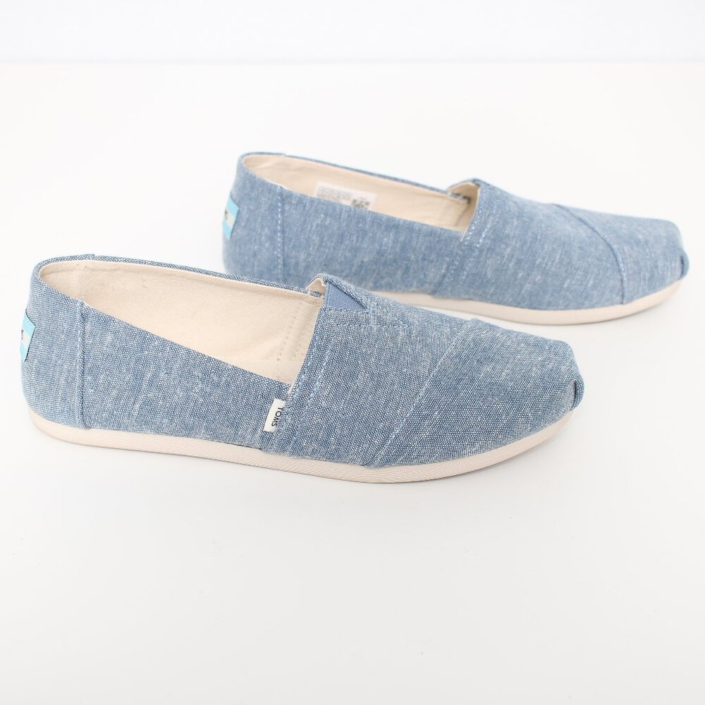 Toms Denim Print Loafers Sz 7.5